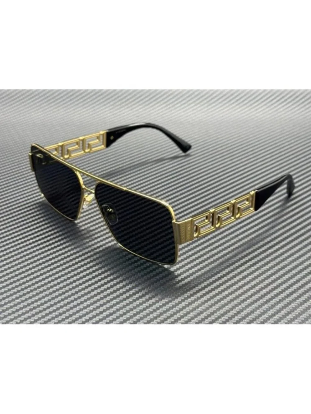 New Versace Men  Gold Sunglasses 61-13-145